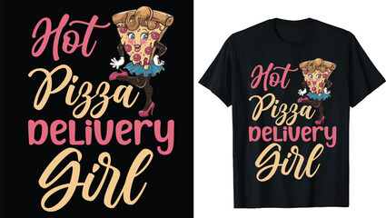 Pizza Vector T-Shirt Design – Bold and Fun Graphics Featuring Cheesy Pizza Slices, Pepperoni, and Creative Illustrations | Perfect for Pizza Lovers, Food-Themed Apparel, and Custom T-Shirt Designs.