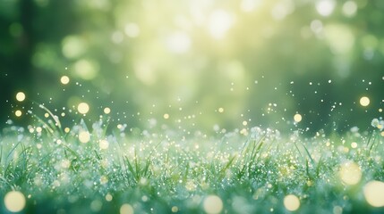 Obraz premium The Glimmering Grass in Nature