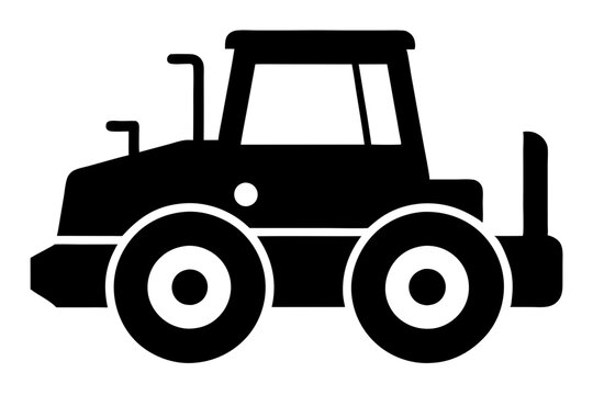 recommend clip art: Road construction Road Roller silhouette | vector silhouette illustration on white background