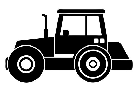 recommend clip art: Road construction Road Roller silhouette | vector silhouette illustration on white background