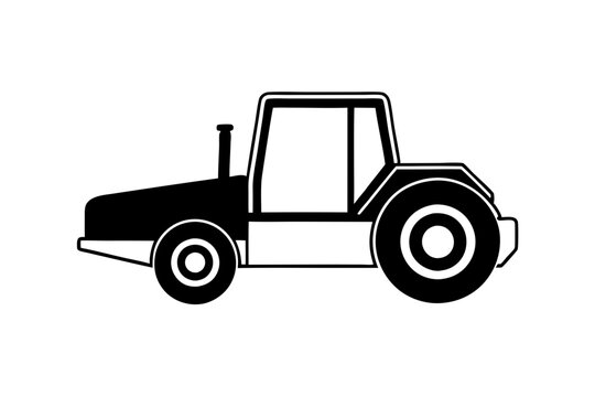 recommend clip art: Road construction Road Roller silhouette | vector silhouette illustration on white background