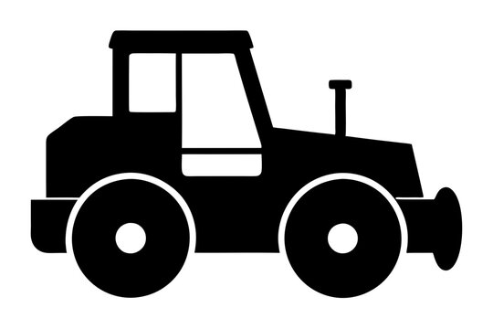 recommend clip art: Road construction Road Roller silhouette | vector silhouette illustration on white background