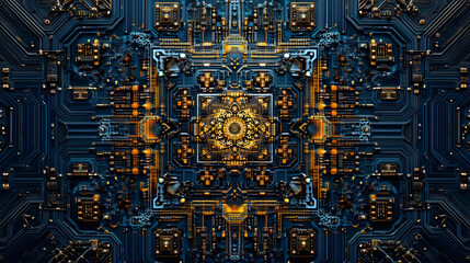 Layered Circuit Mandala