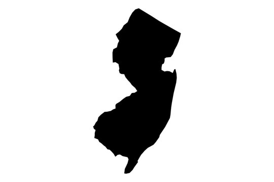 Adesivo in vinile con mappa del New Jersey State Home Outline NJ