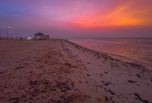 sunset at the beach