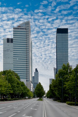 Skyscrapers of modern business against the sky