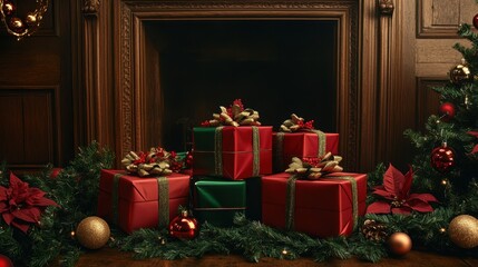 The Cozy Christmas Gift Scene