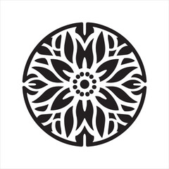 Elegant Blooms: Flower Silhouette Art