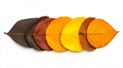 Background group autumn orange leaves