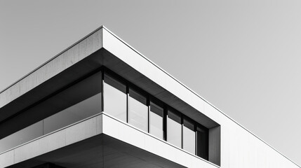 Minimalist Abstract Architecture Wallpaper, Clean Lines and Geometric Shapes, Monochromatic Elegance, Modern Simplicity and Negative Space Artistry
