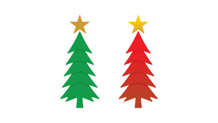 christmas tree vector icon illustration