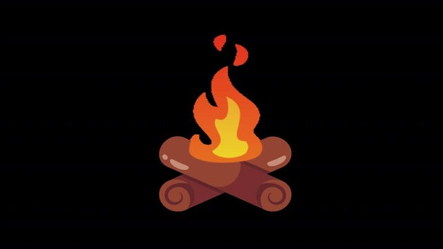 The Autumn Bonfire Icon brings the essence of fall to your digital projects with a 5-second animation that flickers like a cozy campfire. This beautifully crafted icon captures the glow of a bonfire,