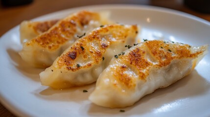 Delicious Homemade Dumplings on Plate