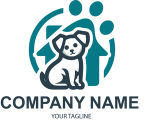 vector pet logo design 