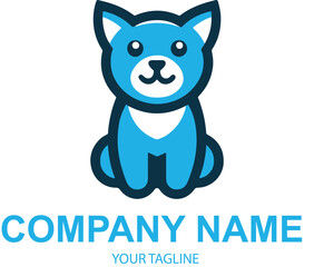vector pet logo design 