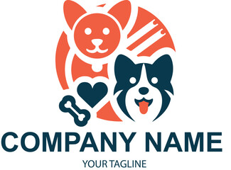 vector pet logo design 