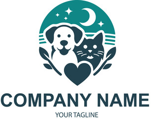 vector pet logo design 