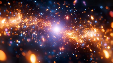 Obraz premium Abstract Galaxy Cluster Representation