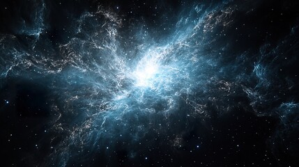 Naklejka premium Abstract Pulsar Star Illustration for Science and Space Designs