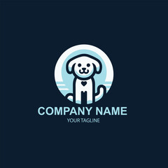 vector pet logo design 