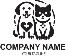 vector pet logo design 
