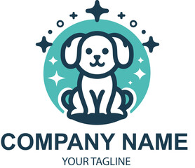 vector pet logo design 