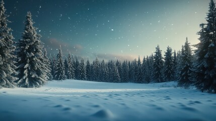 Fototapeta premium The Winter Snowy Forest