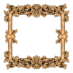 Luxury frame Ornament wedding decoration