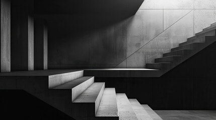 Minimalist Abstract Architecture Wallpaper, Clean Lines and Geometric Shapes, Monochromatic Elegance, Modern Simplicity and Negative Space Artistry