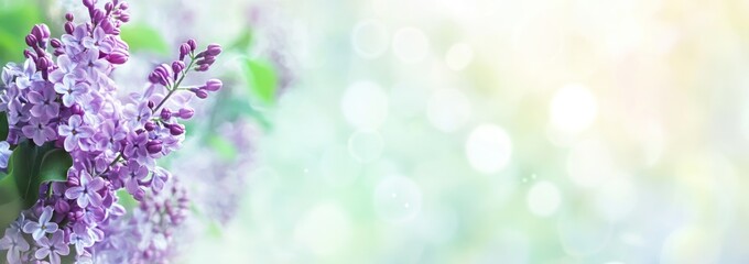 A serene image of lilac flowers with a soft, blurred background.