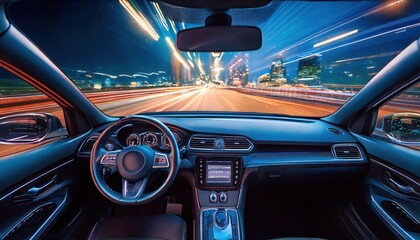 Autonomous Driving - Self-driving car in traffic at night