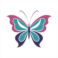 Fototapeta premium butterfly on white background