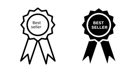 Best seller Icons set in solid and thin line style