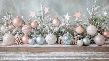 Obraz premium The Christmas Ornaments On Display