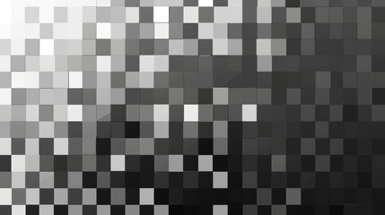 Abstract Pixelated Dark Gray and Silver Squares for Modern Corporate Design and Presentations