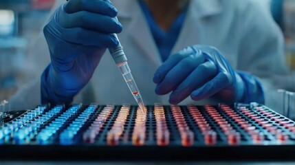 Visual representation of DNA strands being edited by CRISPR technology