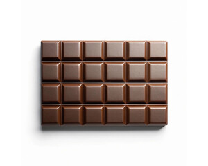 Fototapeta premium 3d illustration for tasty delicious chocolate bar cubes isolated on a white background
