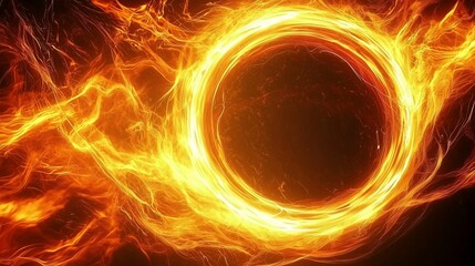 An Enchanting Display of Fire and Light in Circular Motion
