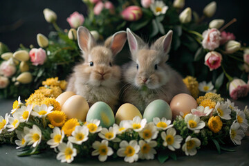 cute bunny wallpaper. easter wallpaper .easter bunny and eggs