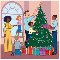 Creating Memories: Illustrating Christmas with Family