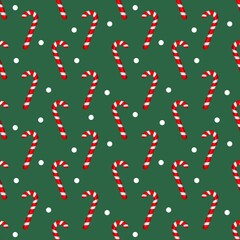 seamless christmas pattern candy canes