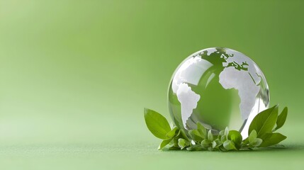 Eco-Friendly Travel and Sustainable Tourism Symbols on Globe - Promoting Renewable Resources and Global Conservation Efforts for a Greener Future