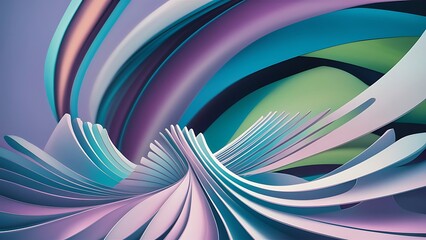 Abstract color background, beautiful lines and blur