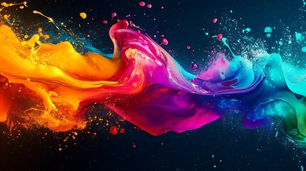 abstract background of colorful wavy