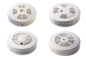 Set of carbon monoxide detector front view png