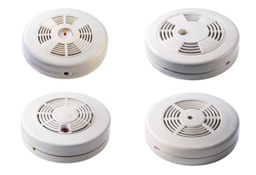 Set of carbon monoxide detector front view png