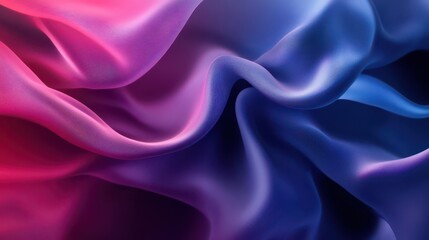 Fototapeta premium Flowing Fabric in Vibrant Colors