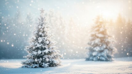 Fototapeta premium The Winter Christmas Tree