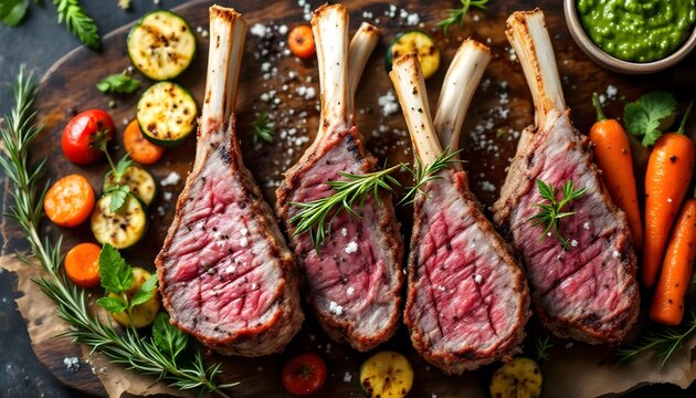 Grilled Lamb Cutlets with Rosemary &ndash; Australian Cuisine