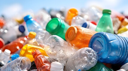 Plastic Waste Crisis Landfills Overflowing with Toxic Garbage - A Stark Reminder of Environmental Neglect and Urgent Need for Sustainability